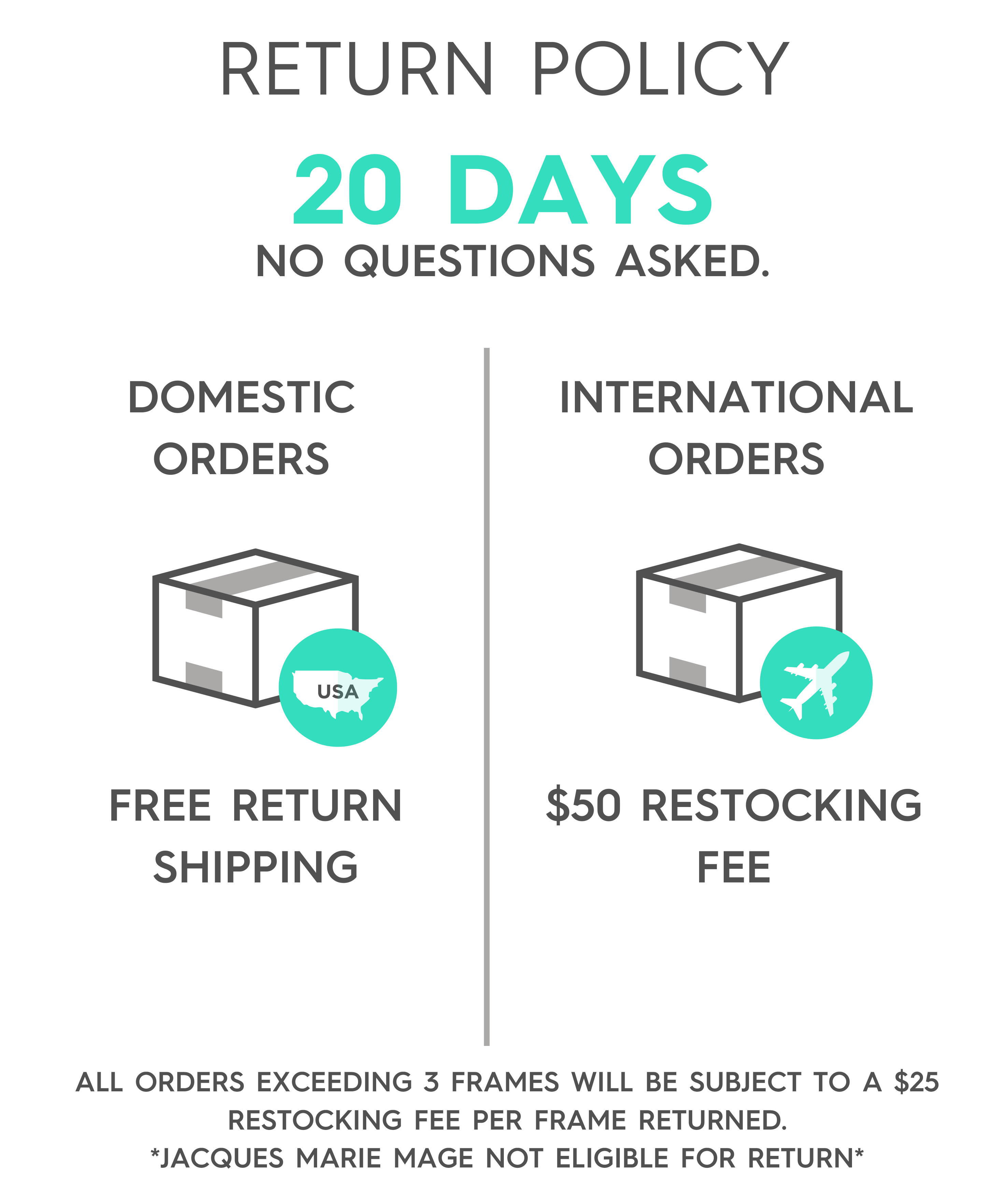 Shipping & Returns Policy Exclusive Eyeglasses and Sunglasses Eye Glasses