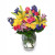 RAINBOW OF BLOOMS Vase of Flowers - A florists delightful array of colors!