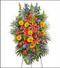 VIBRANT FLORAL EXPRESSION Standing Funeral Spray