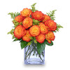FIERY LOVE Vase of 'Circus' Roses