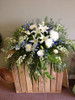 Tranquilty Casket Spray variation sent to Mosaic Funeral Home in Winnipeg