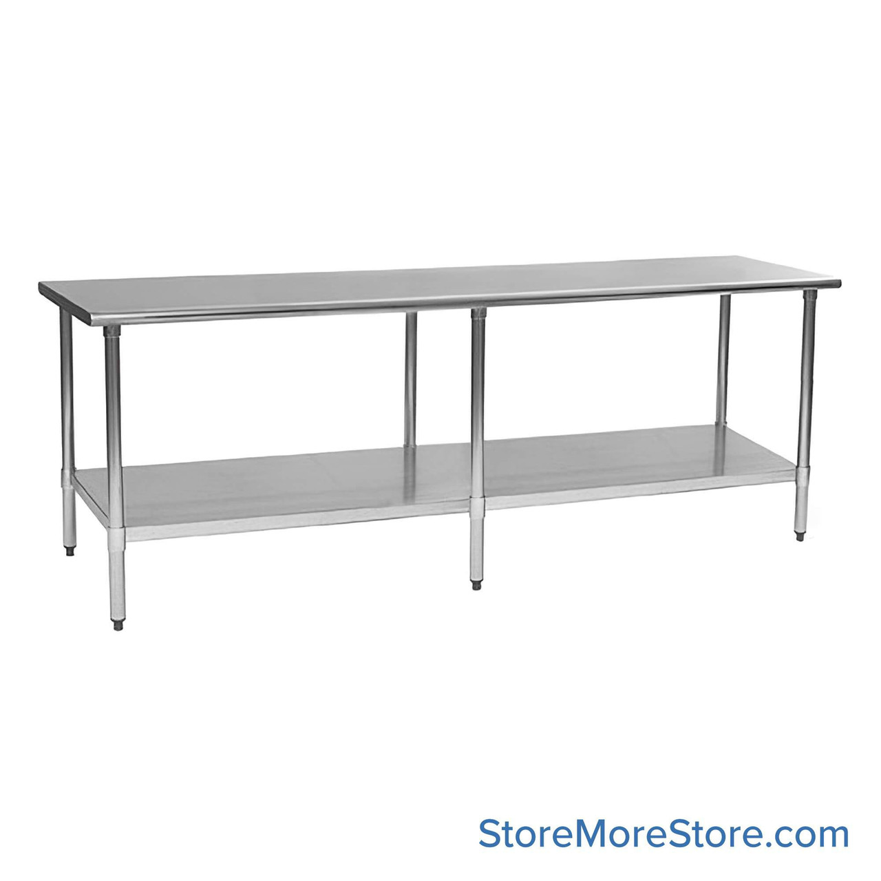 Stainless Steel Table 120''W x 30''D x 35.13''H - T30120SE
