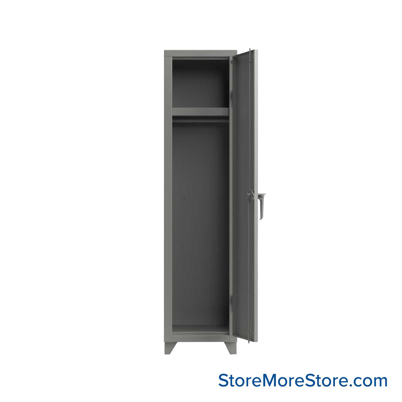 Heavy Duty Lockers, 18" W x 18" D x 75" H, 1 Column, 1 Tier, Solid Door, Professional Digital Lock