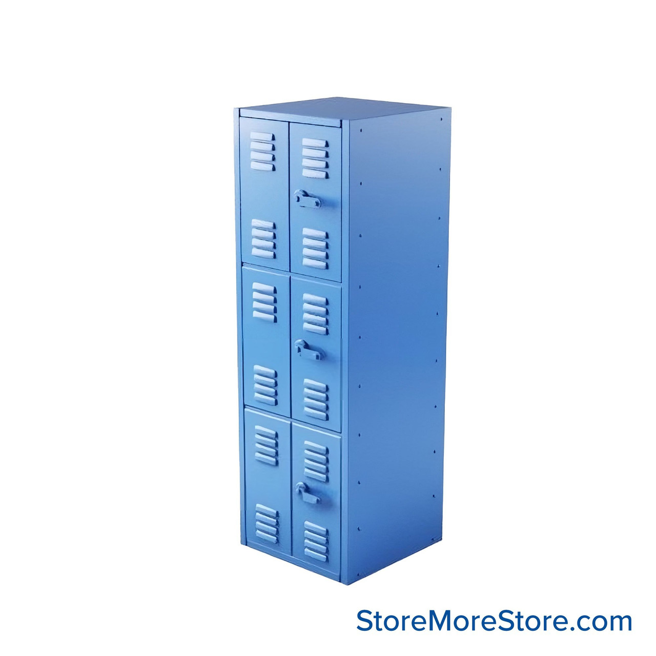 Gear Locker, 36'' W x 24'' D x 72'' H, 4 Tiers, Perforated Door, Solid Side