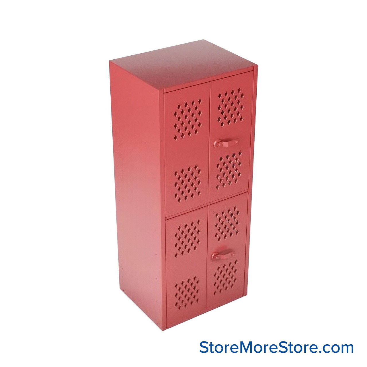 Gear Locker, 36'' W x 24'' D x 72'' H, 2 Tiers, Perforated Door, Solid Side