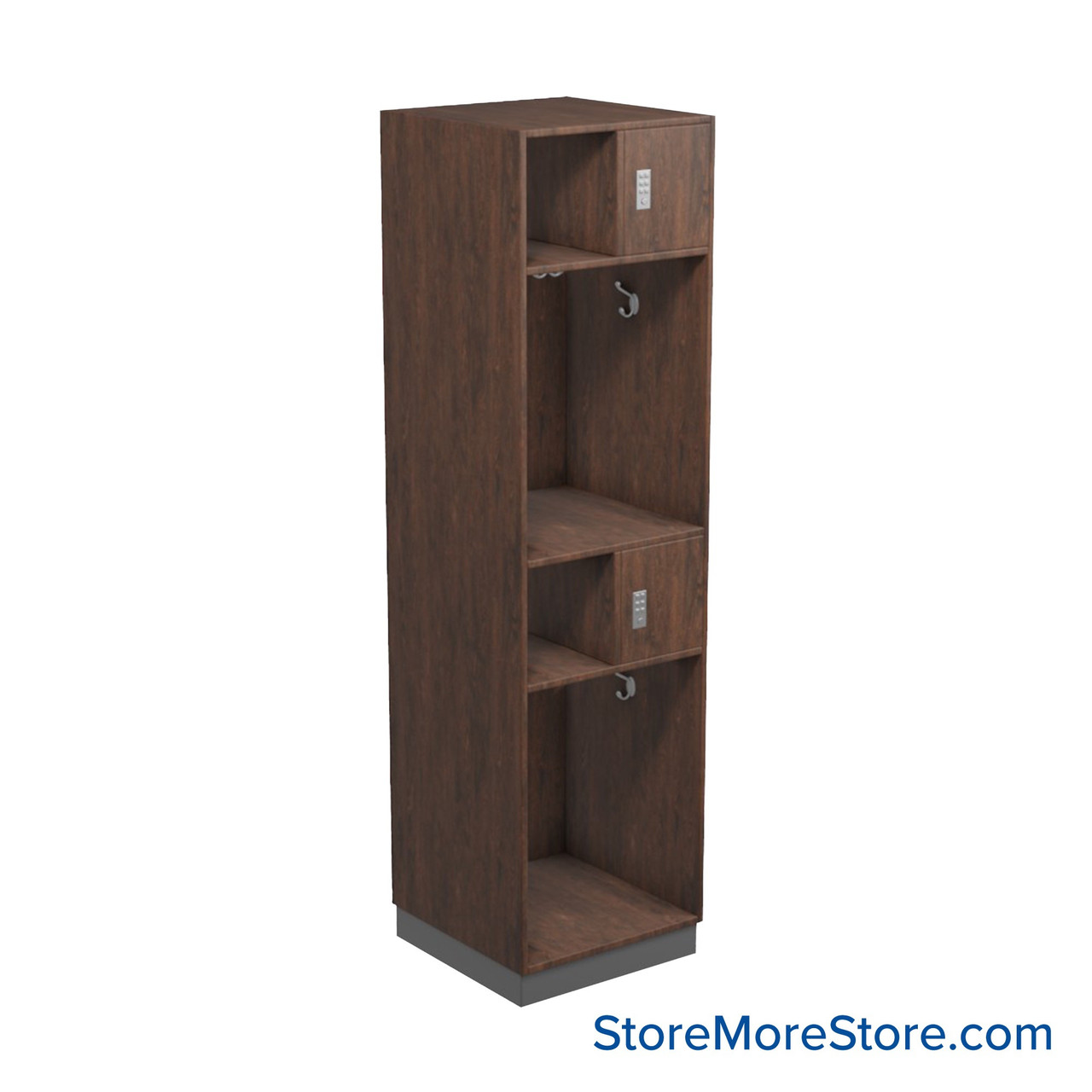 Sports Locker, 24'' W x 24'' D x 88'' H, Cubby & Locking Compartment, No Locker Door