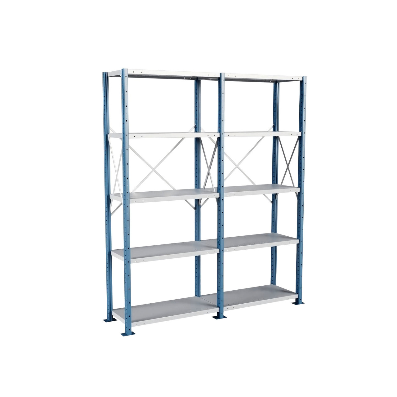 Heavy Duty Metal Shelving, 76" W x 18" D x 87" H, Open Shelving, 5 Adjustable Shelfs, Extra Heavy-Duty