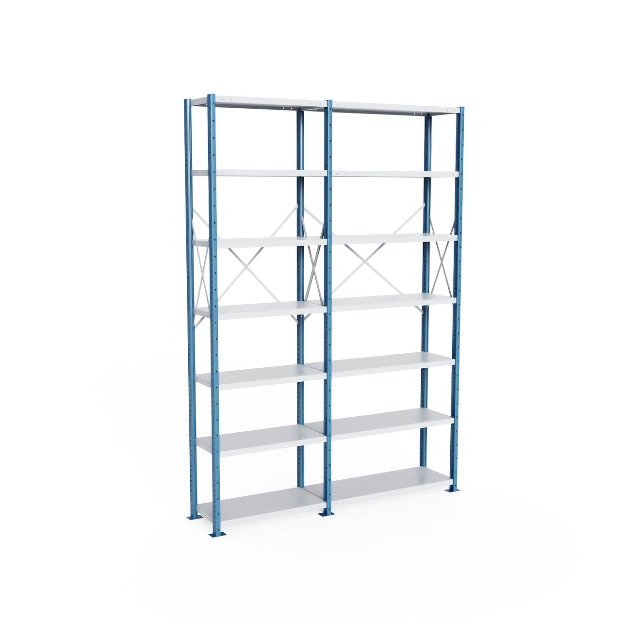 Heavy Duty Metal Shelving, 88" W x 18" D x 123" H, Open Shelving, 7 Adjustable Shelfs, Extra Heavy-Duty