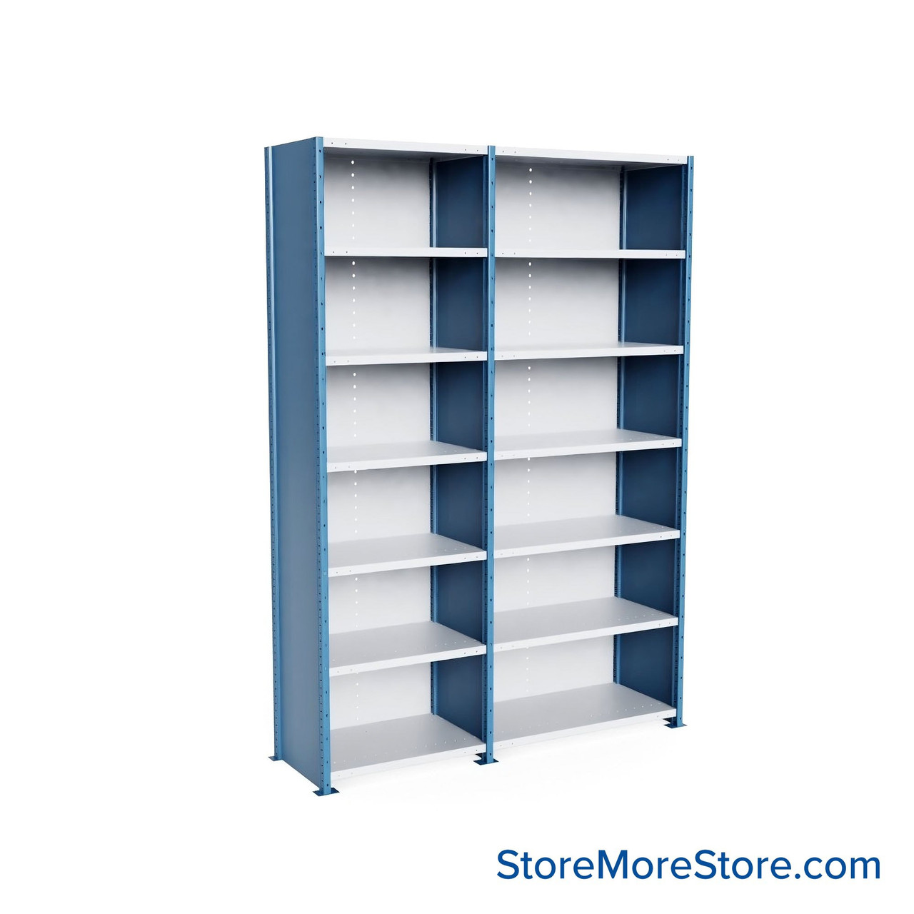 Heavy Duty Metal Shelving, 88" W x 24" D x 123" H, Closed Shelving, 7 Adjustable Shelfs, Extra Heavy-Duty