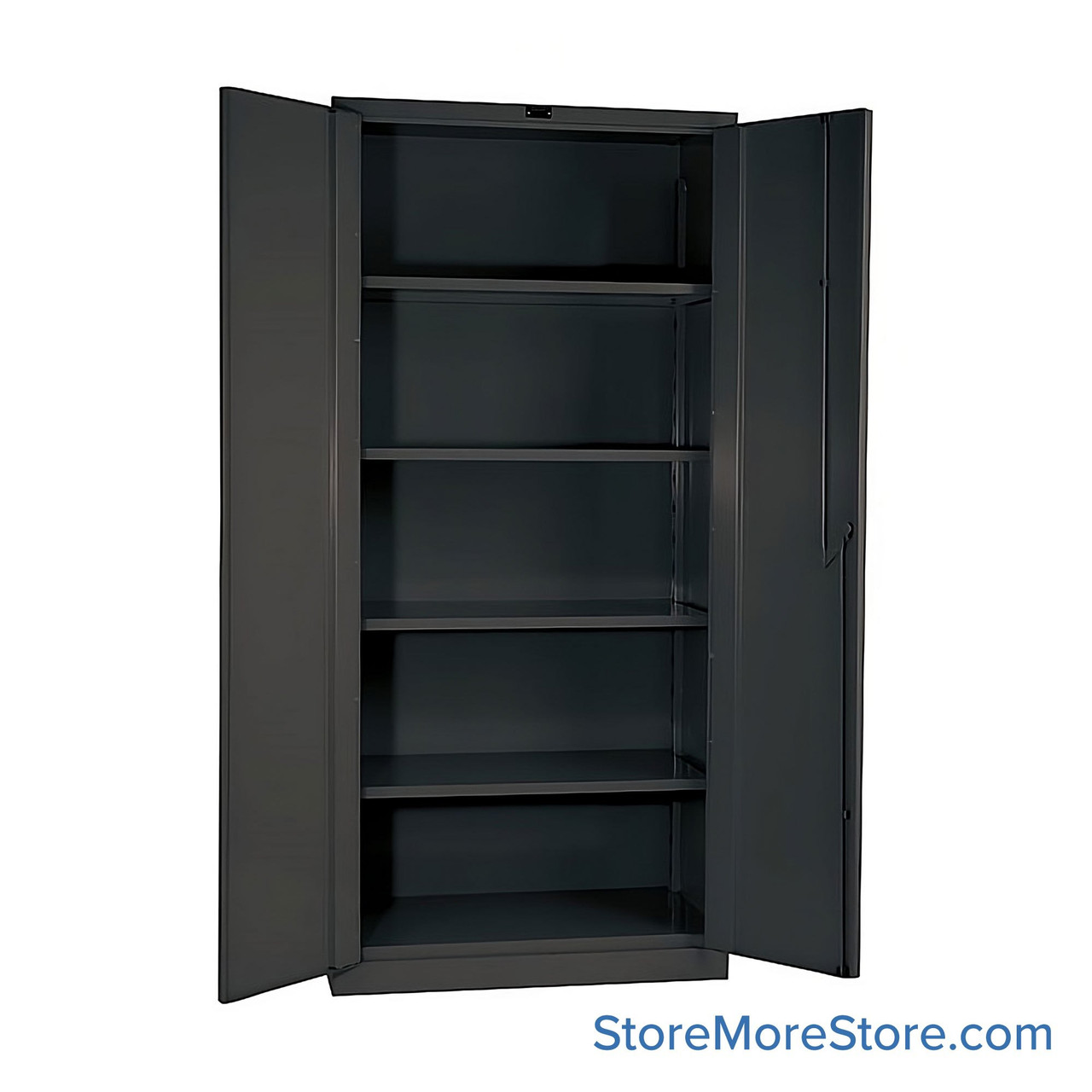 Welded Storage Cabinet, 36" W x 24" D x 78" H, Shelf, Solid Door, 14-Gauge Steel, No Corrosion Resistant Coating