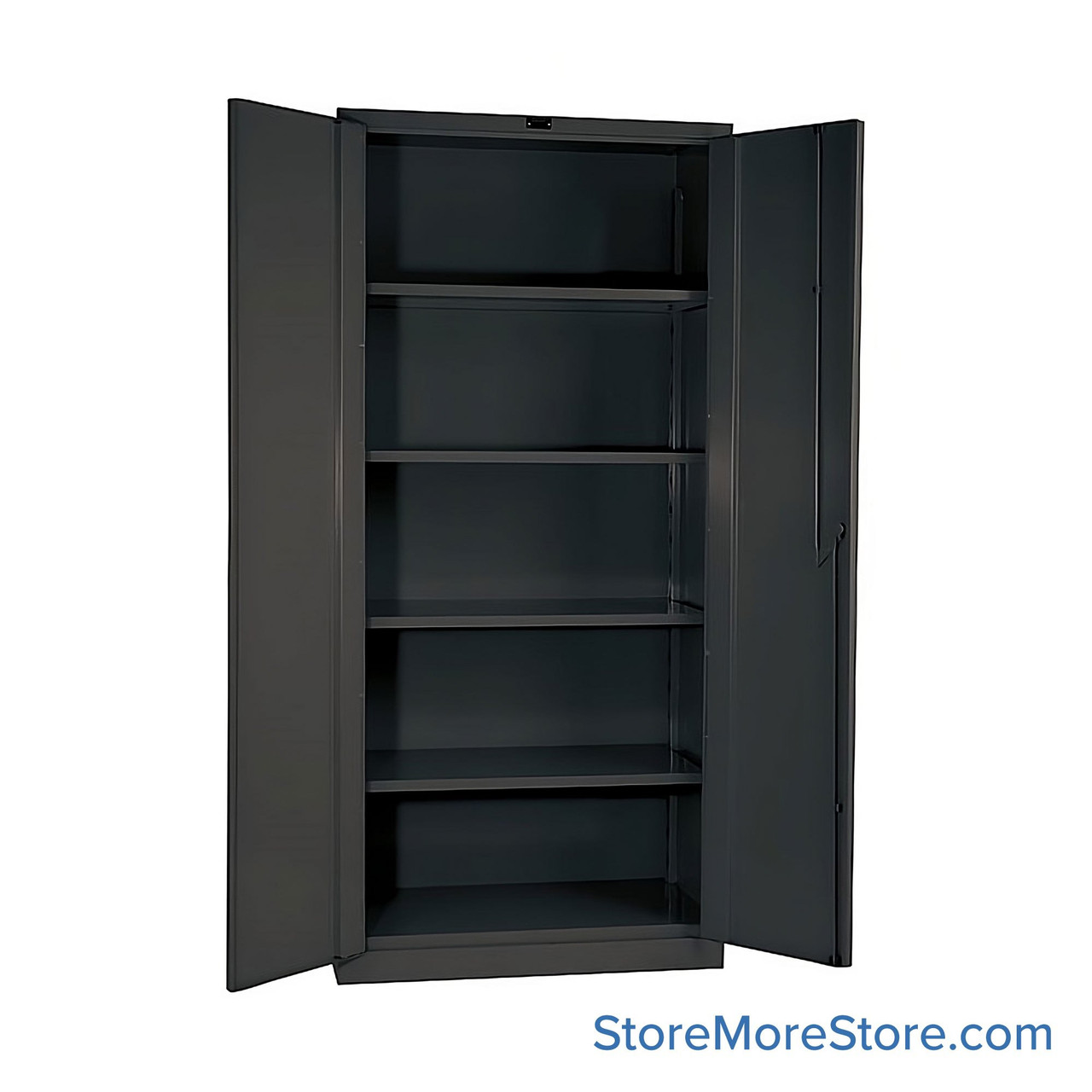 Welded Storage Cabinet, 48" W x 24" D x 78" H, Shelf, Solid Door, 14-Gauge Steel, Includes Corrosion Resistant Coating