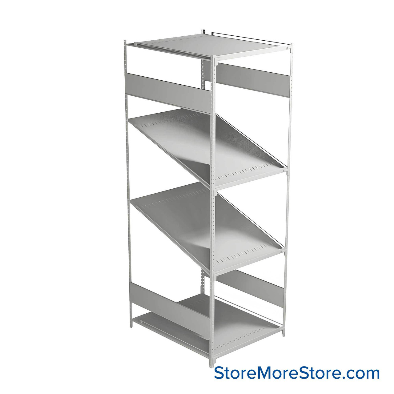 FIFO Shelving, 36" W x 30" D x 75" H, 6 Shelves, 4 (Adjustable) Shelves, Flat Top/Bottom Shelves, Includes Kit