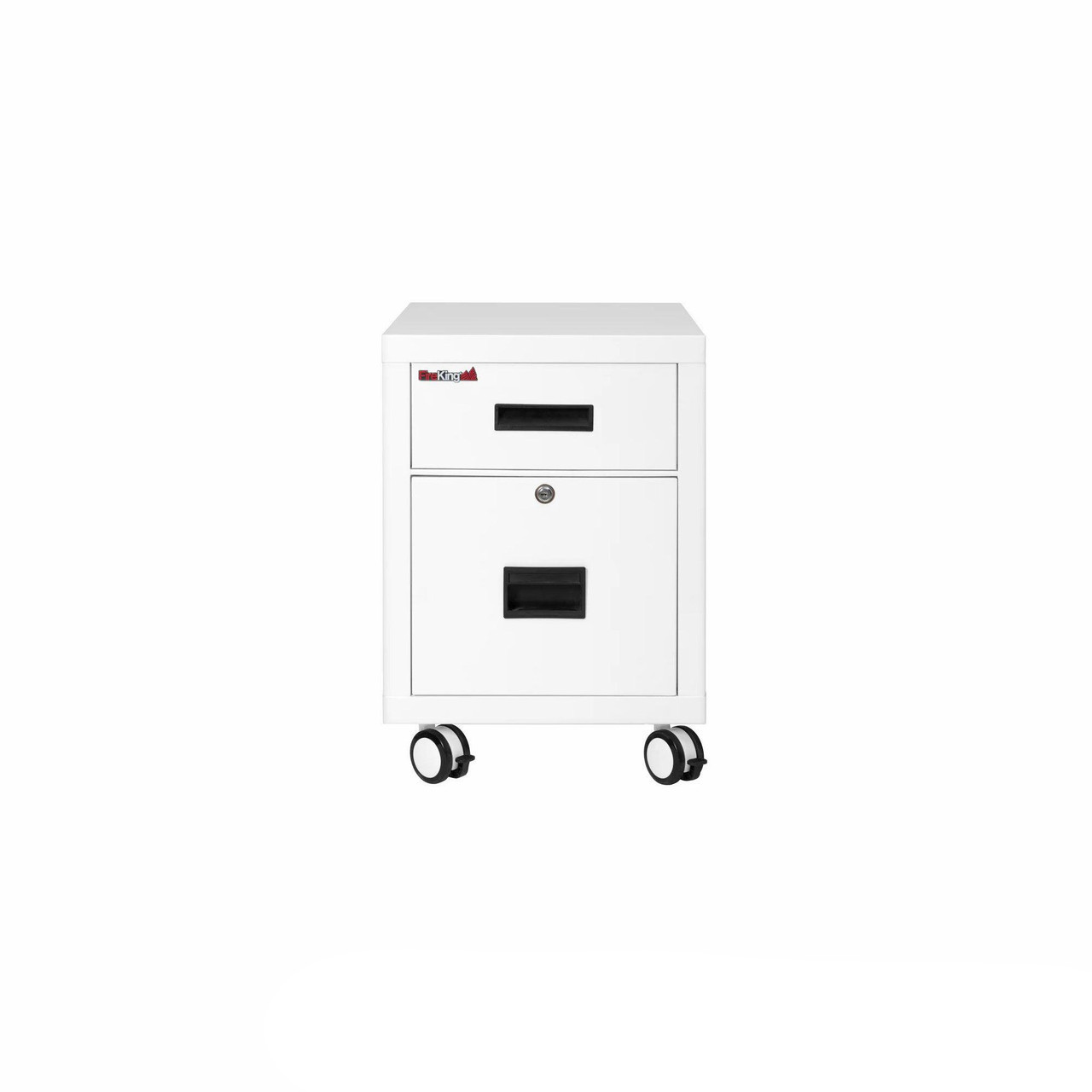 FireKing One Drawer File Cabinet, Includes Casters