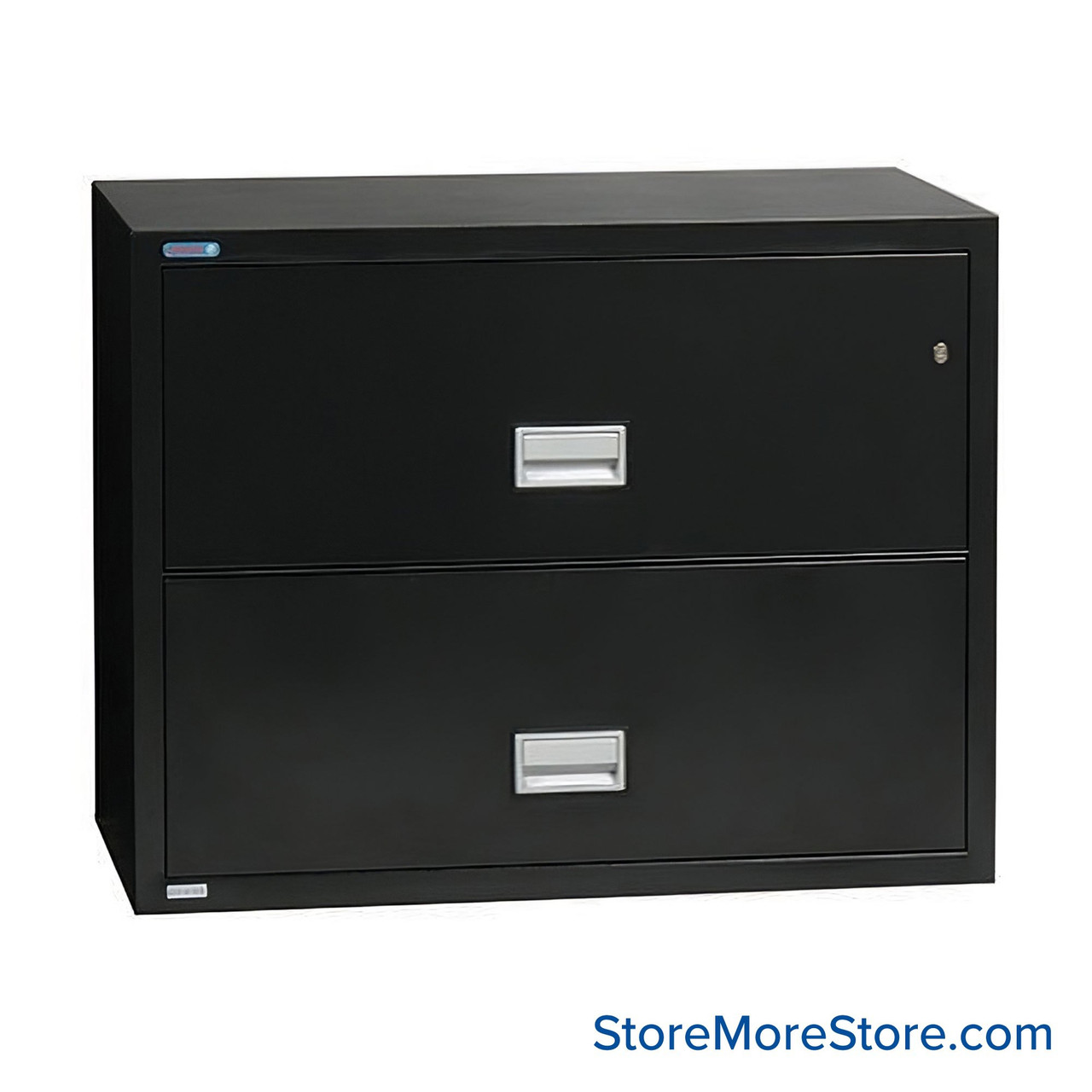 Fireproof Lateral File Cabinet, 31" W x 28.75" H, 2 Drawers