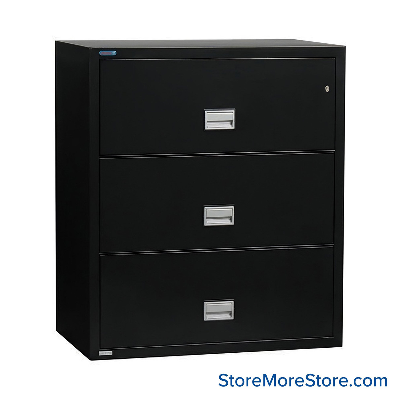 Fireproof Lateral File Cabinet, 31" W x 41.75" H, 3 Drawers