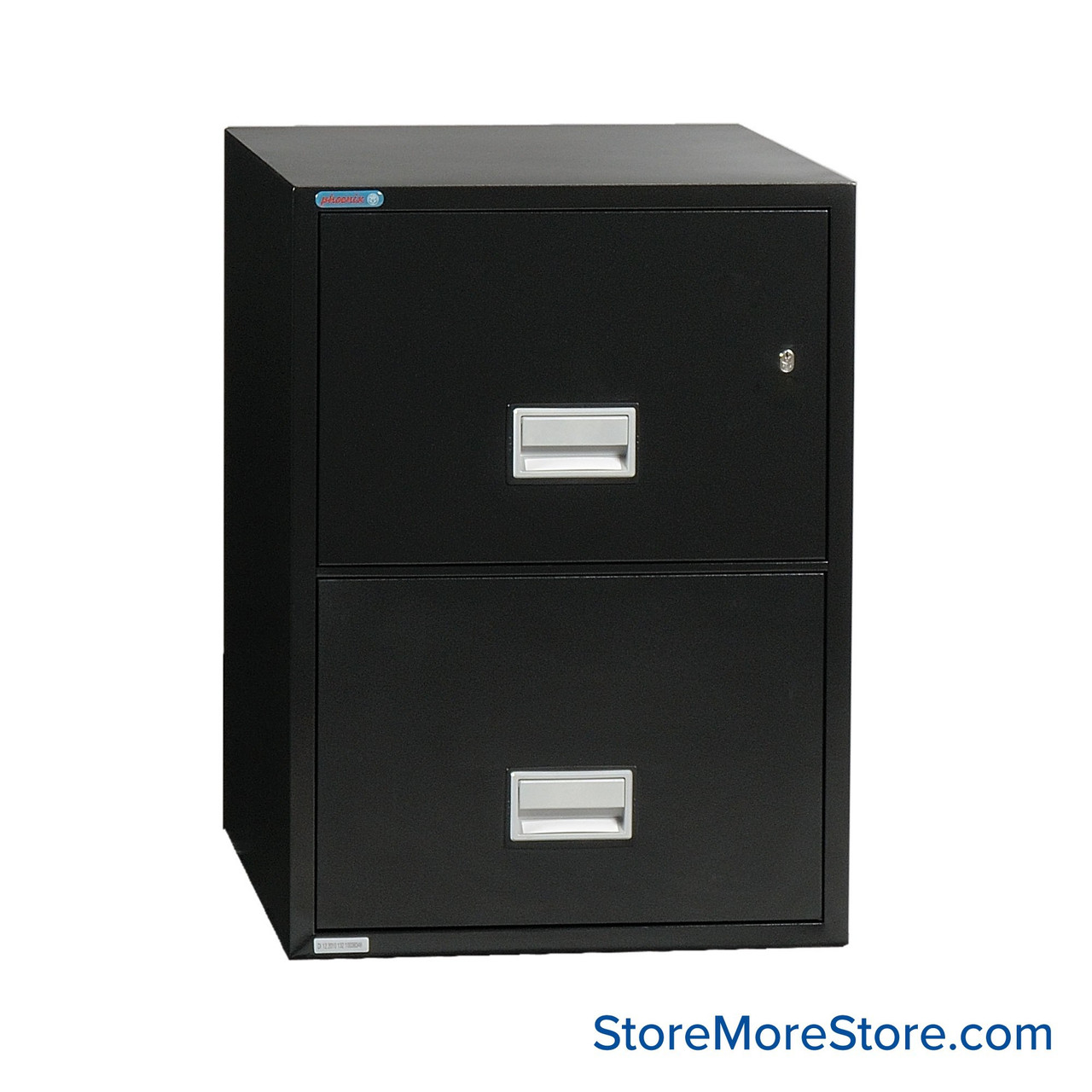 Fireproof Vertical File Cabinet, 17" W x 31" D x 28" H, Letter Document Storage, 2 Drawers