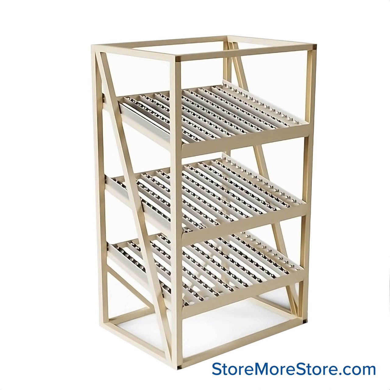 Gravity Flow Racks, 48" W x 36" D x 80" H, 3 Shelves, No Work Shelf