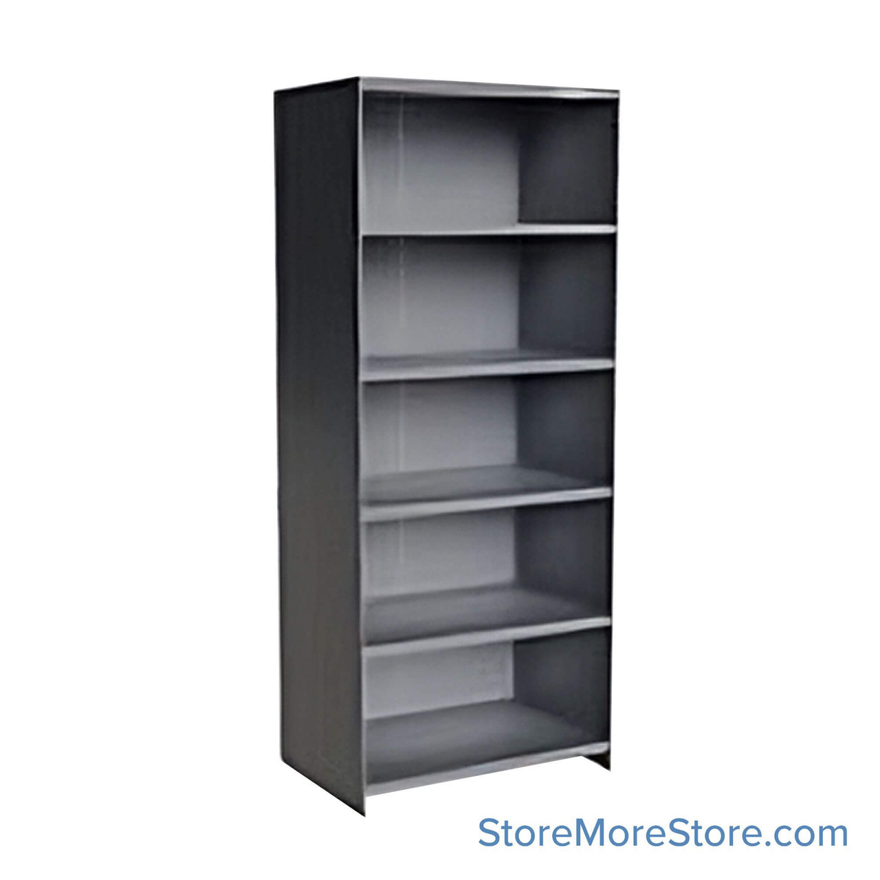 Industrial Shelving Units, 36" W x 24" D x 87" H, Starter, Closed Back & Sides, Extra Heavy-Duty, 6 Adjustable Shelfs