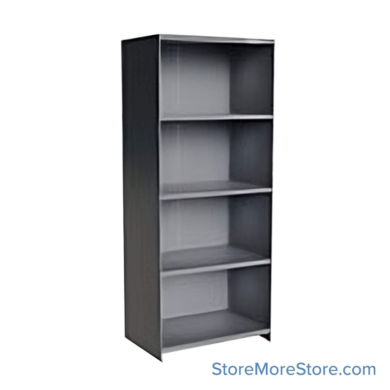 Industrial Shelving Units, 36" W x 24" D x 87" H, Starter, Closed Back & Sides, Extra Heavy-Duty, 5 Adjustable Shelfs