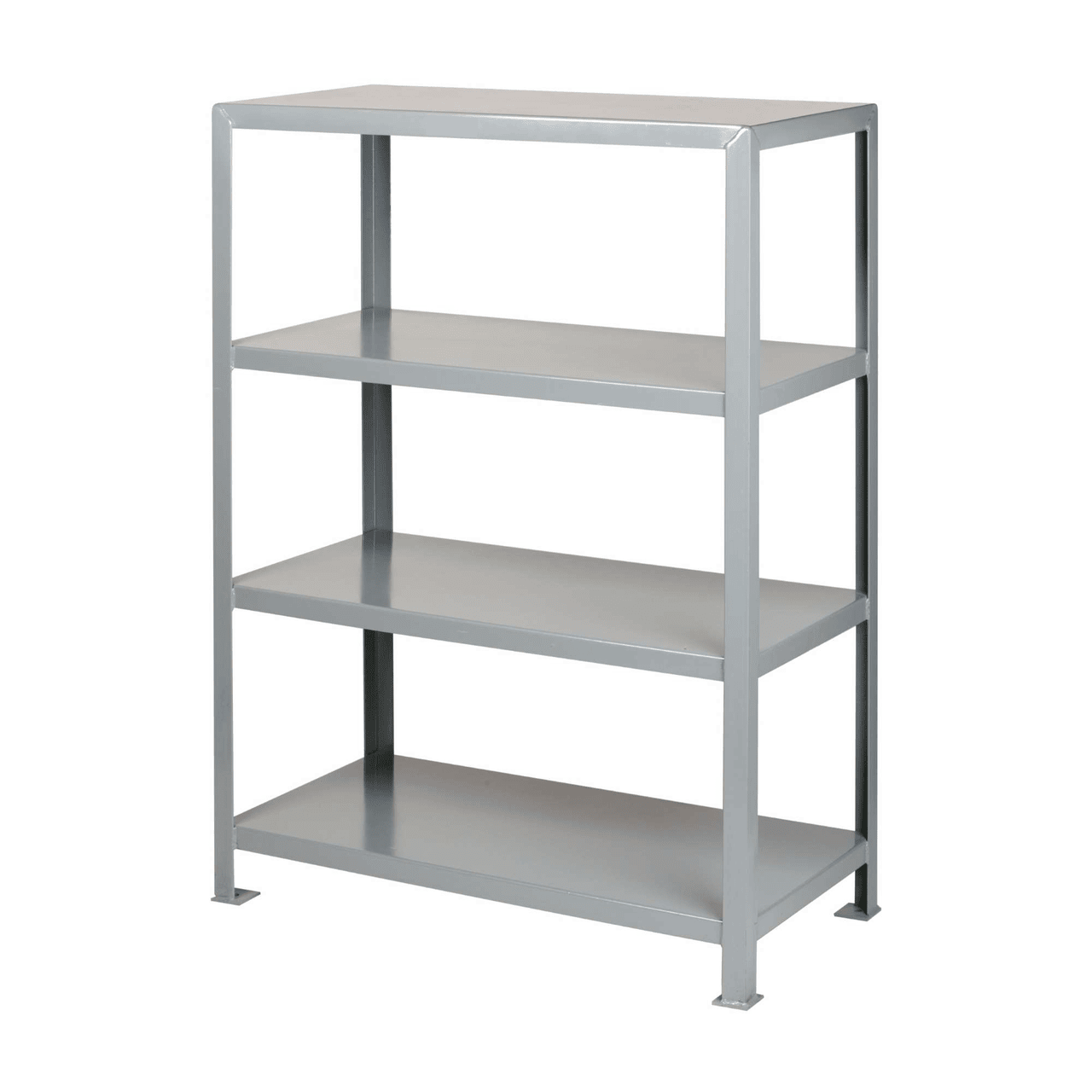 Welded Shelving, 30" W x 48" D x 72" H, Four Shelves, Open Back