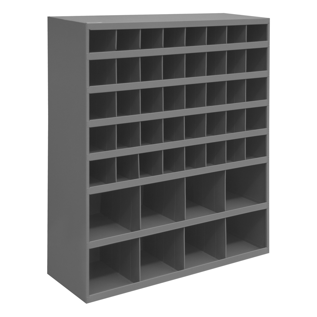 12 Inch Deep Bin Shelving, 33.81" W x 11.94" D x 42" H, 11.94, 48 Bin Openings