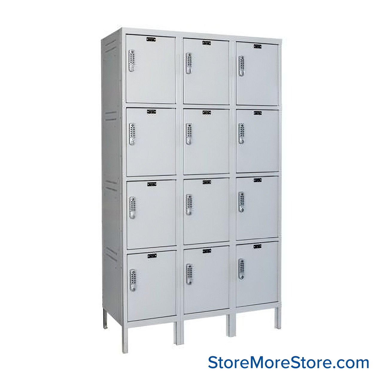 Charging Locker, 54'' W x 18'' D x 78'' H, 3 Columns, 4 Tiers, Assembled