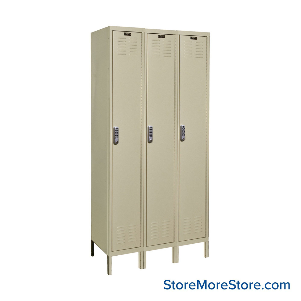 Digital Locker, 36'' W x 15'' D x 78'' H, 3 Columns, 1 Tier, Unassembled