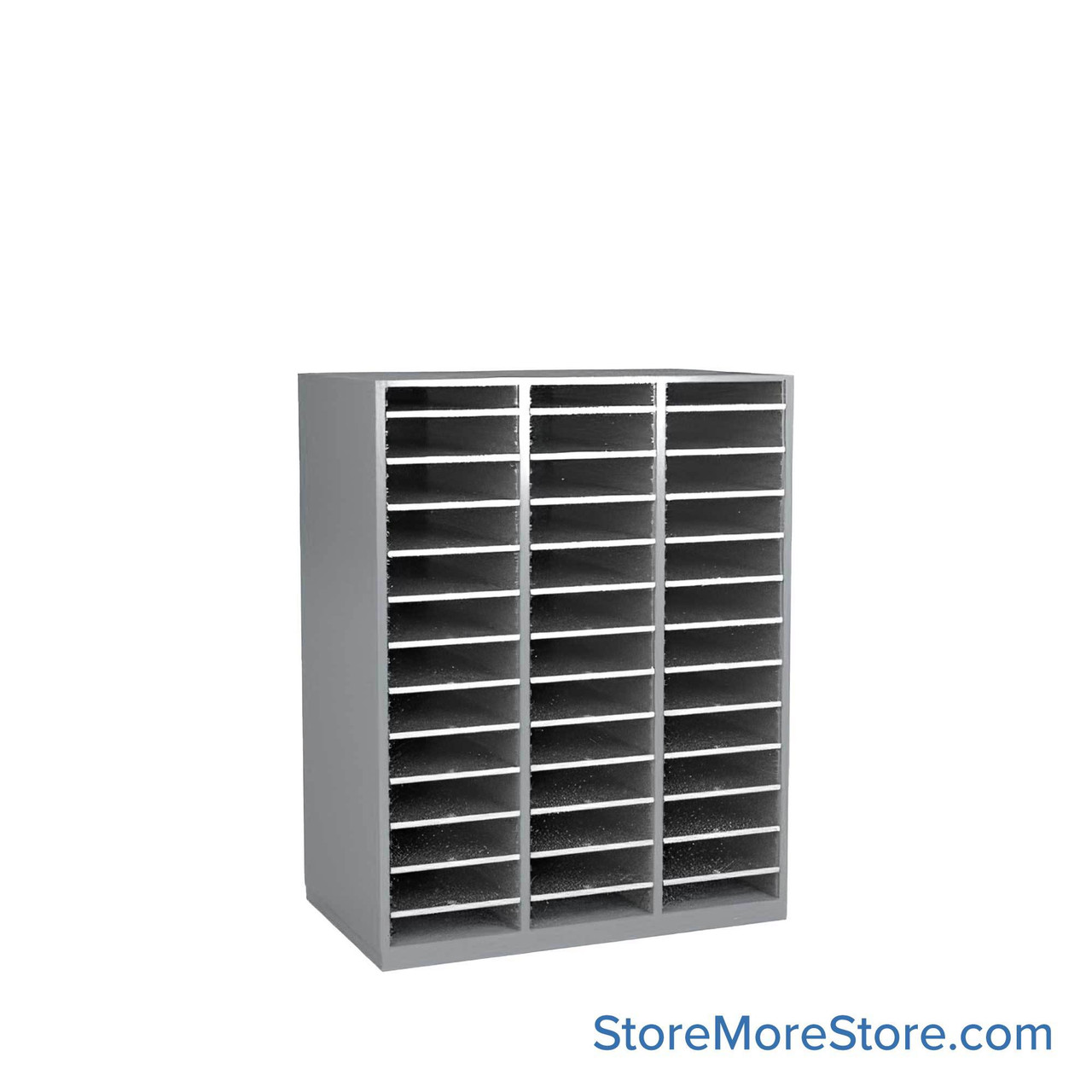 Mail Sorter Cabinet, 42.5" W x 17" D x 48" H, Oversize Slot Size