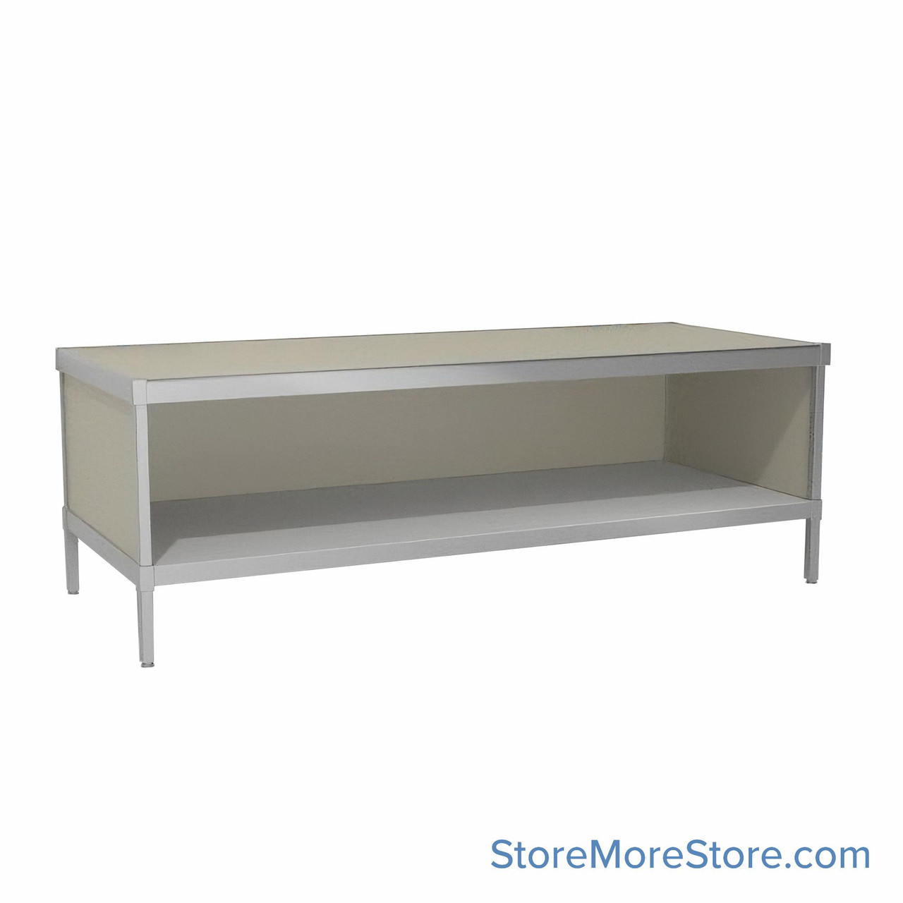 Mail Console, 25" W x 72" D x 36" H, Open Front, 27.875" Cabinet Height, Includes Adjustable Height