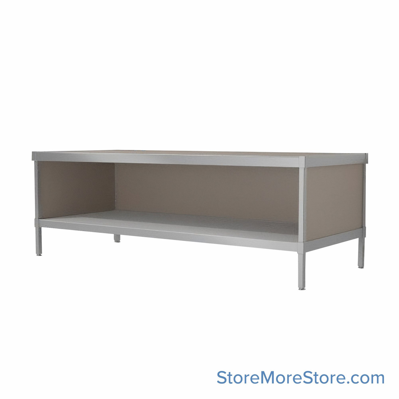 Mail Console, 36" W x 72" D x 36" H, Open Front, 27.875" Cabinet Height, Includes Adjustable Height