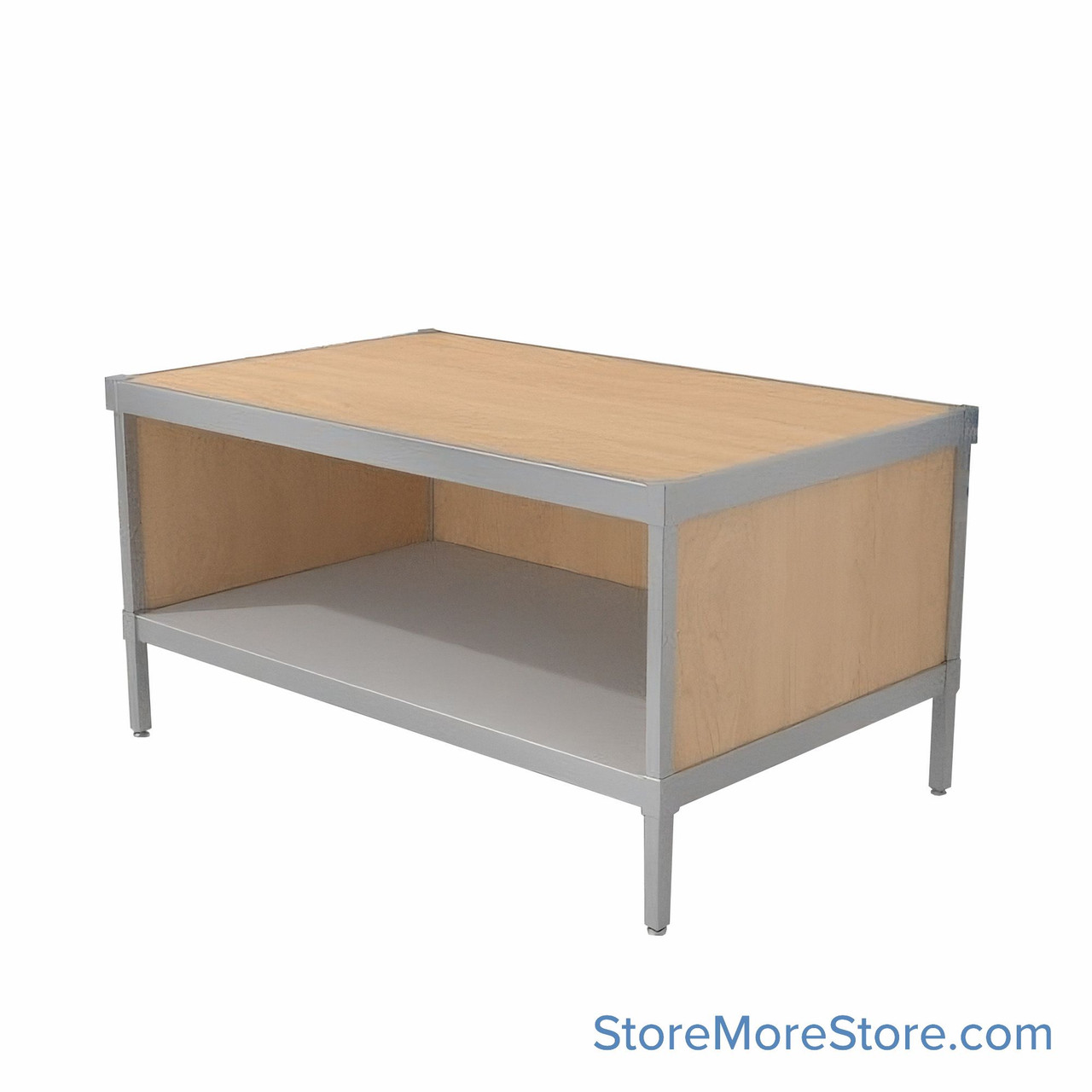 Mail Console, 30" W x 56" D x 30" H, Open Front, 21.875" Cabinet Height, Includes Adjustable Height