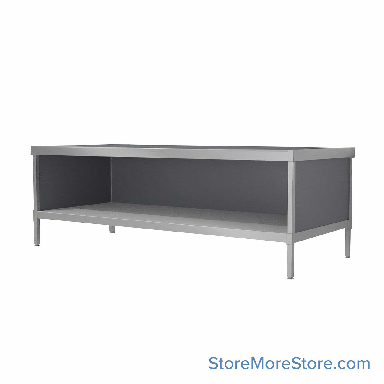 Mail Console, 30" W x 72" D x 36" H, Open Front, 27.875" Cabinet Height, Includes Adjustable Height