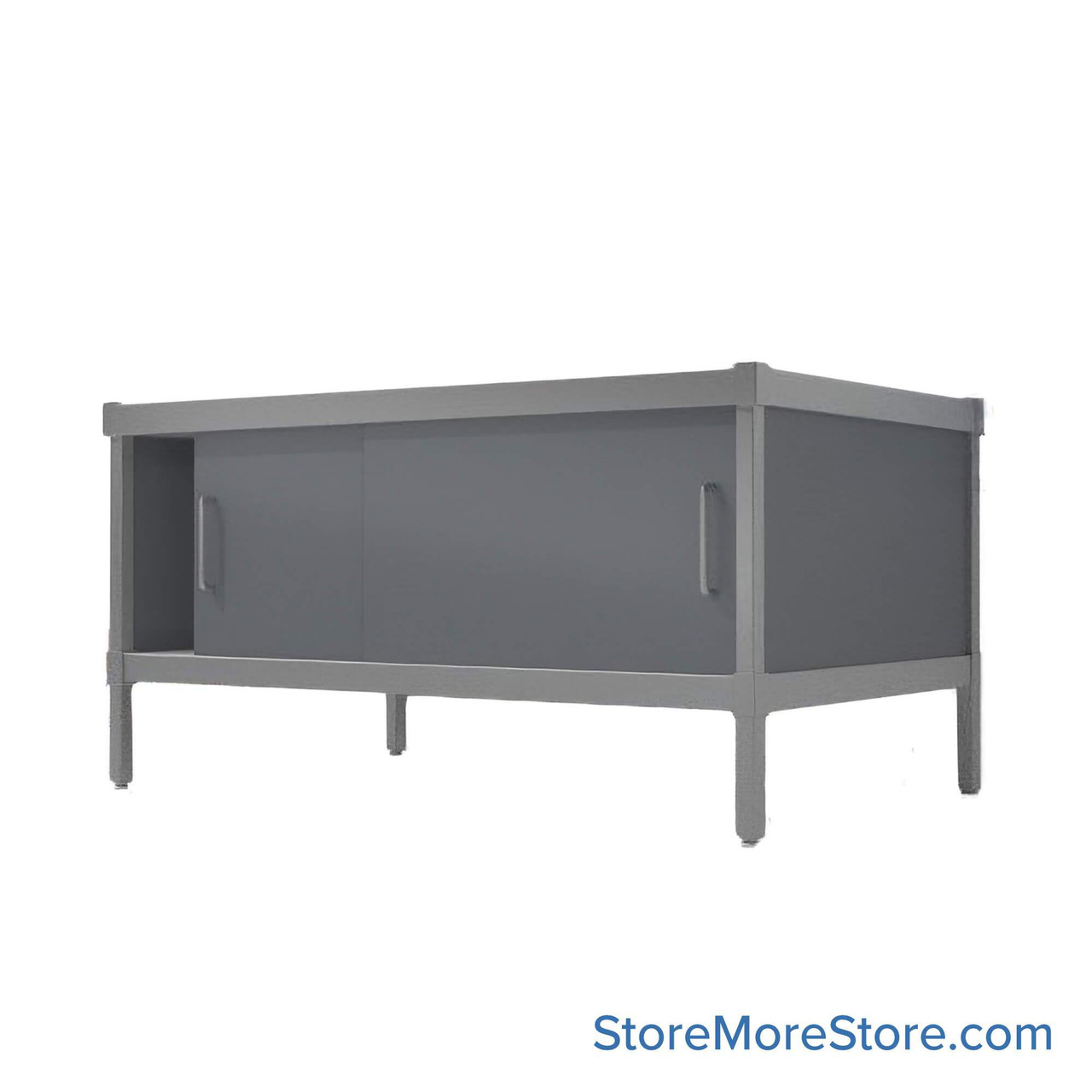 Mail Console, 25" W x 56" D x 30" H, Sliding Doors, 21.875" Cabinet Height