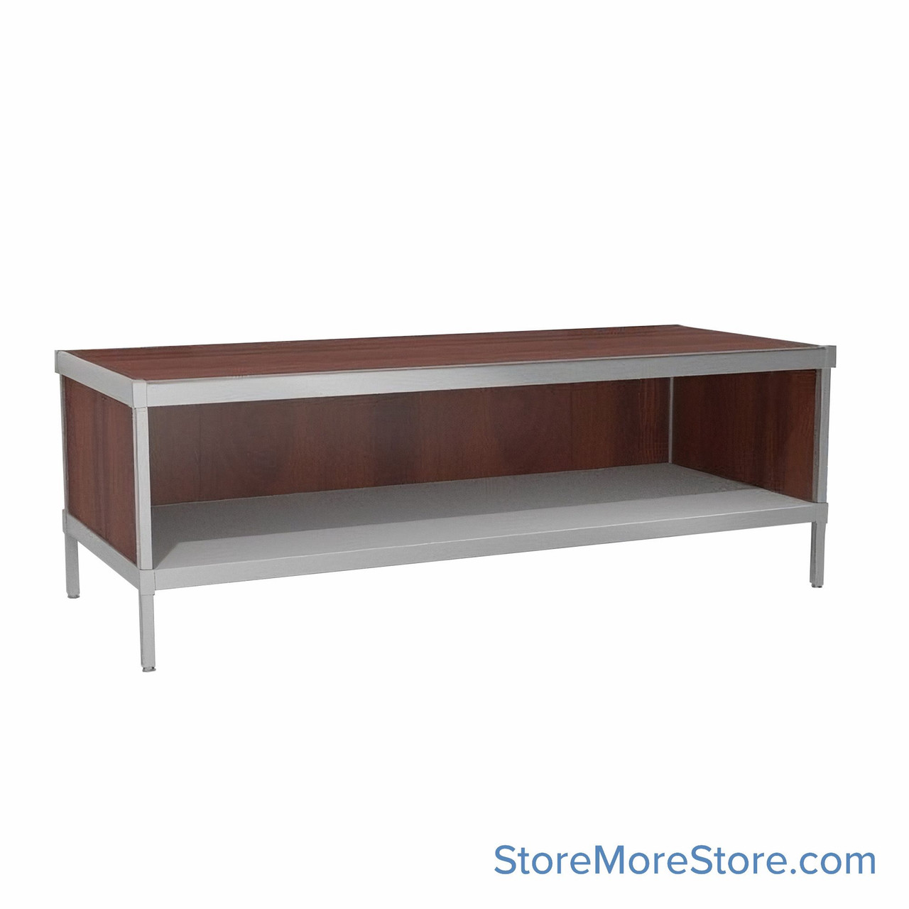 Mail Console, 36" W x 70" D x 30" H, Open Front, 21.875" Cabinet Height, Includes Adjustable Height