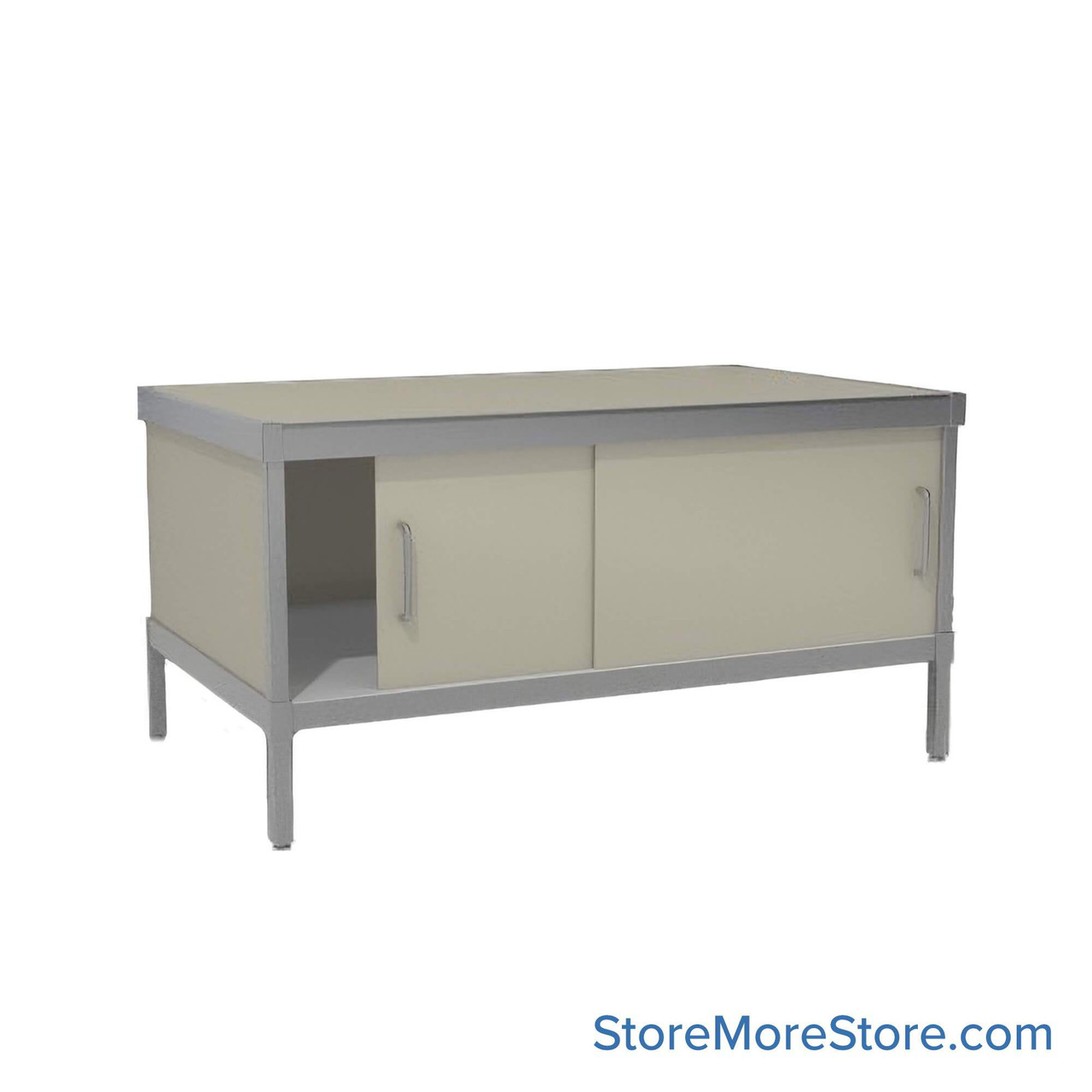 Mail Console, 36" W x 56" D x 42" H, Sliding Doors, 33.5625" Cabinet Height