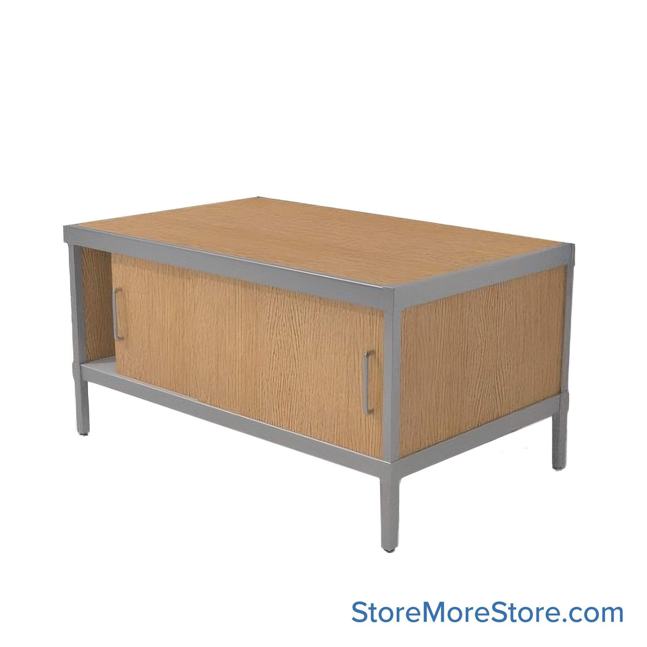 Mail Console, 30" W x 60" D x 42" H, Sliding Doors, 33.5625" Cabinet Height