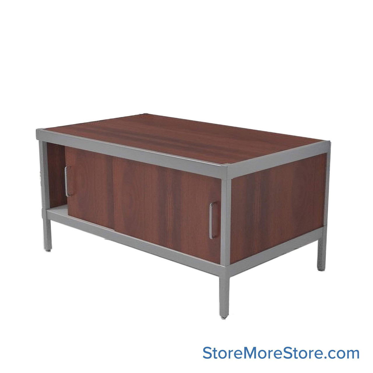 Mail Console, 25" W x 56" D x 42" H, Sliding Doors, 33.5625" Cabinet Height