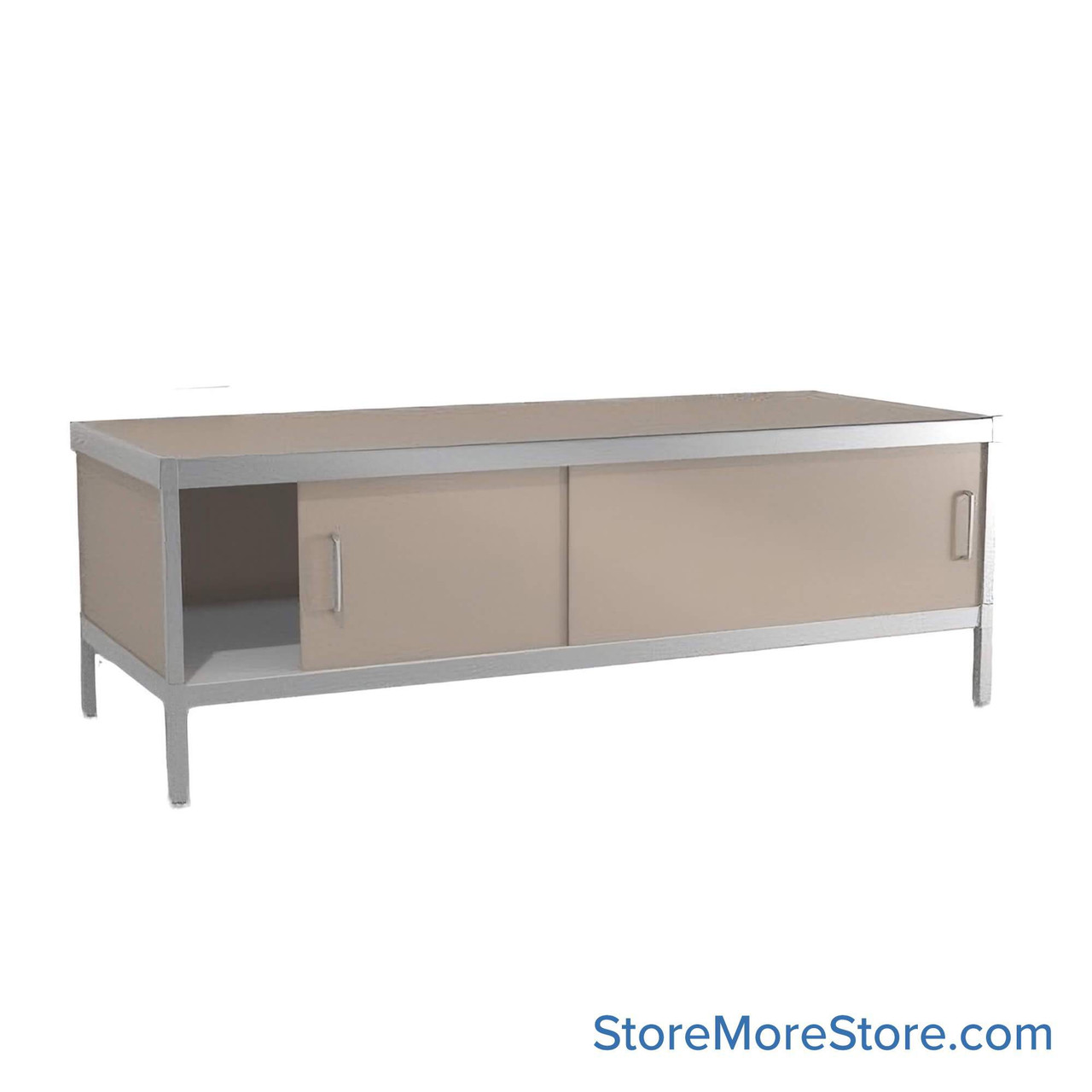 Mail Console, 36" W x 72" D x 36" H, Sliding Doors, 21.875" Cabinet Height