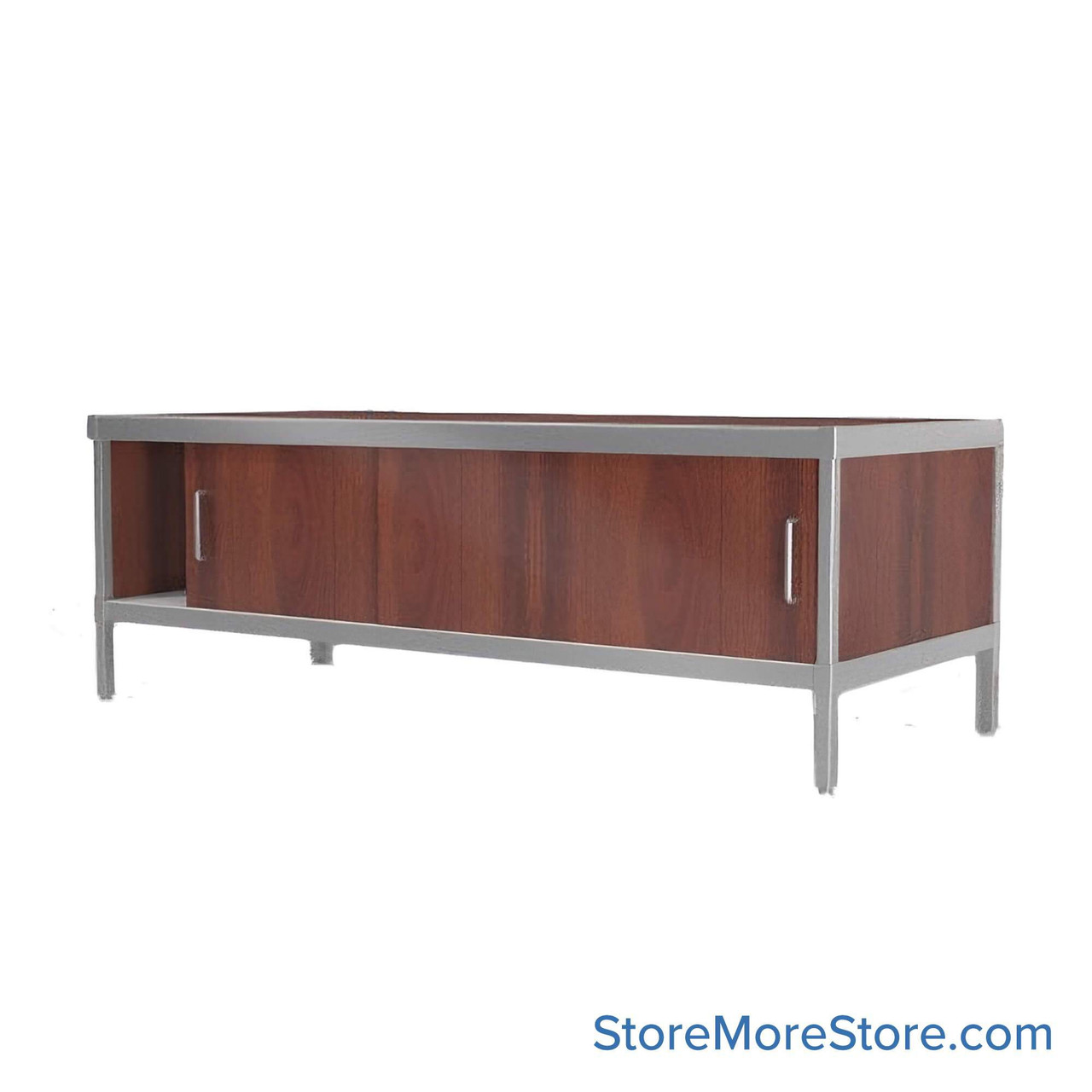 Mail Console, 25" W x 84" D x 36" H, Sliding Doors, 21.875" Cabinet Height