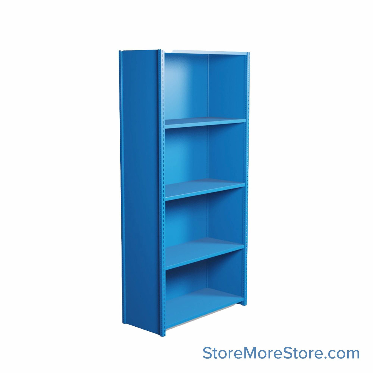 Industrial Shelving, 42" W x 18" D x 87" H, Closed Single Shelving Unit, 5 Shelves