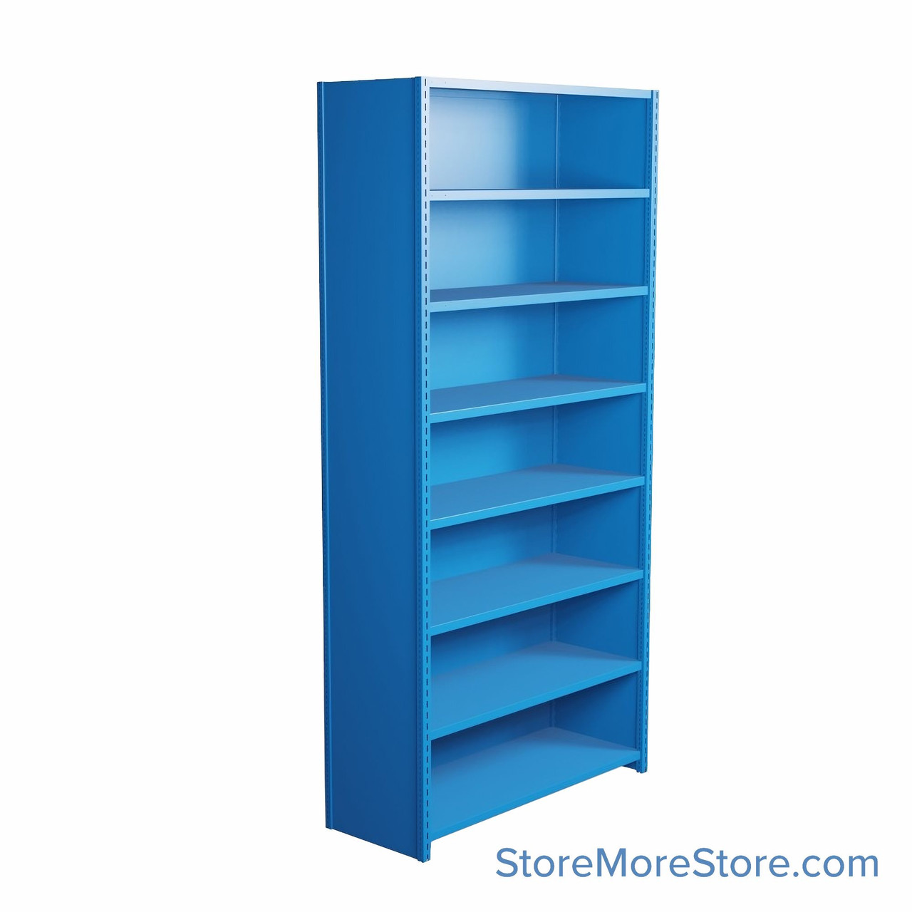Industrial Shelving, 42" W x 24" D x 99" H, Closed Single Shelving Unit, 8 Shelves