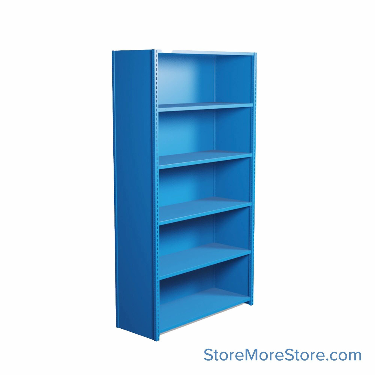 Industrial Shelving, 48" W x 18" D x 87" H, Closed Single Shelving Unit, 6 Shelves