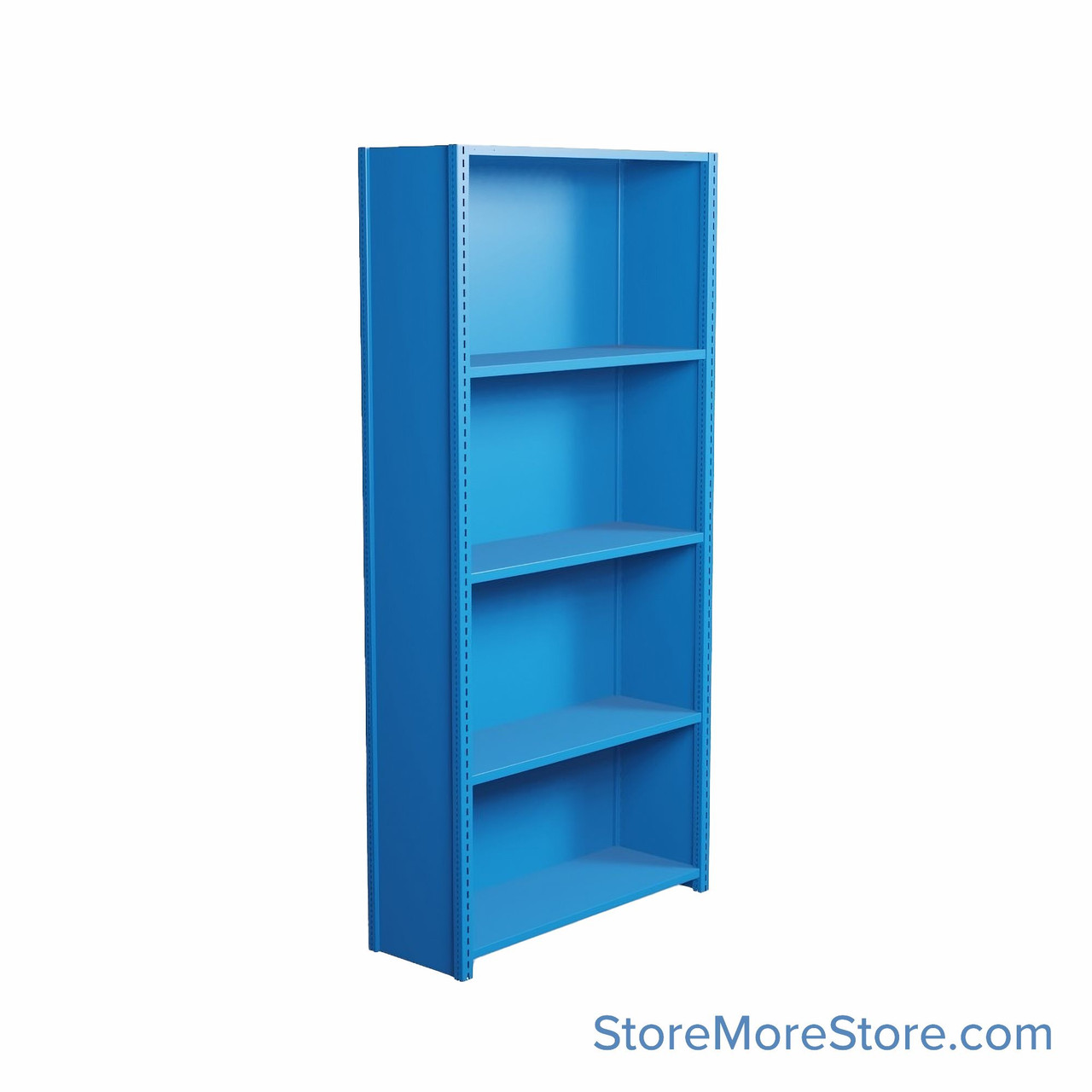 Industrial Shelving, 36" W x 12" D x 75" H, Closed Single Shelving Unit, 5 Shelves