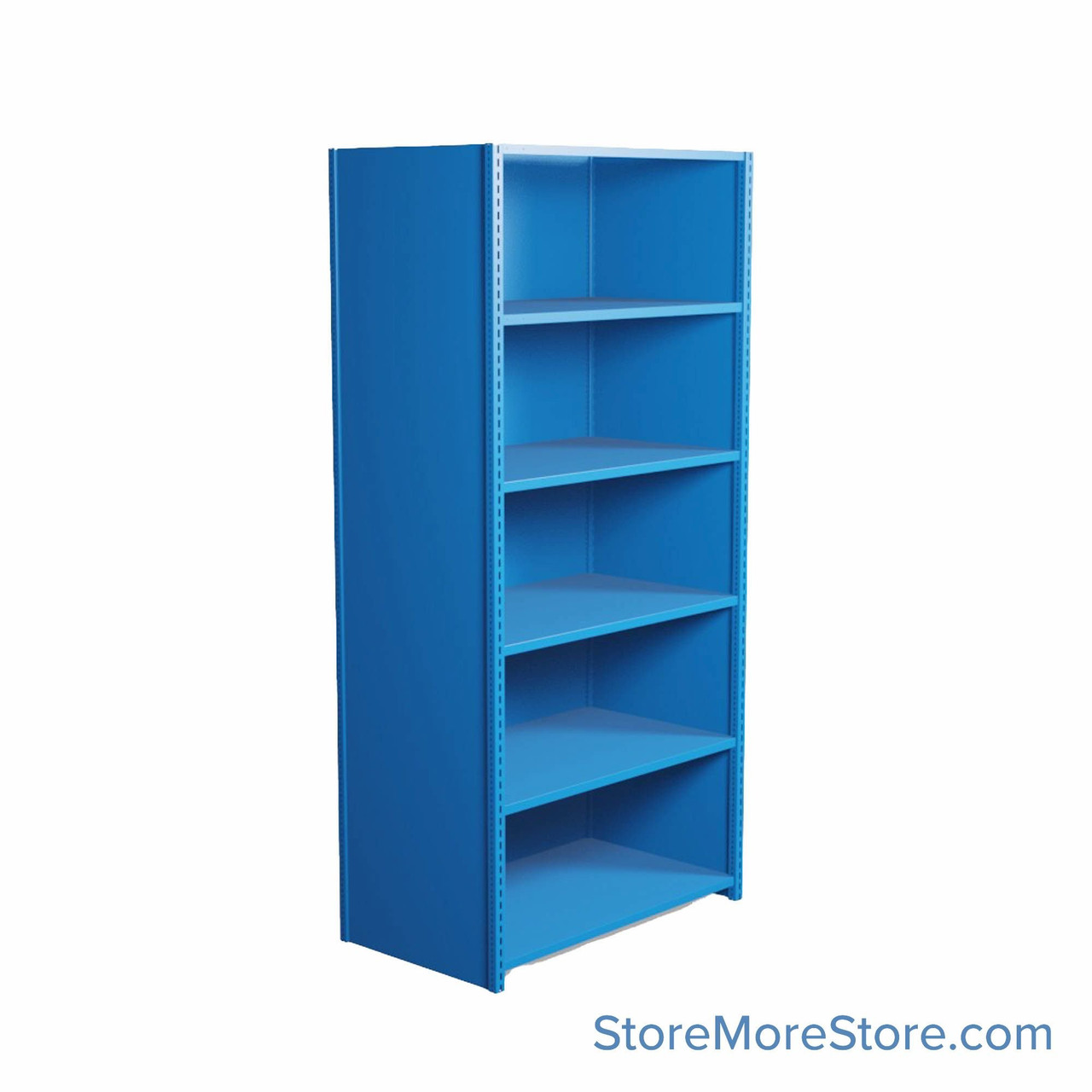 Industrial Shelving, 42" W x 24" D x 87" H, Closed Single Shelving Unit, 6 Shelves
