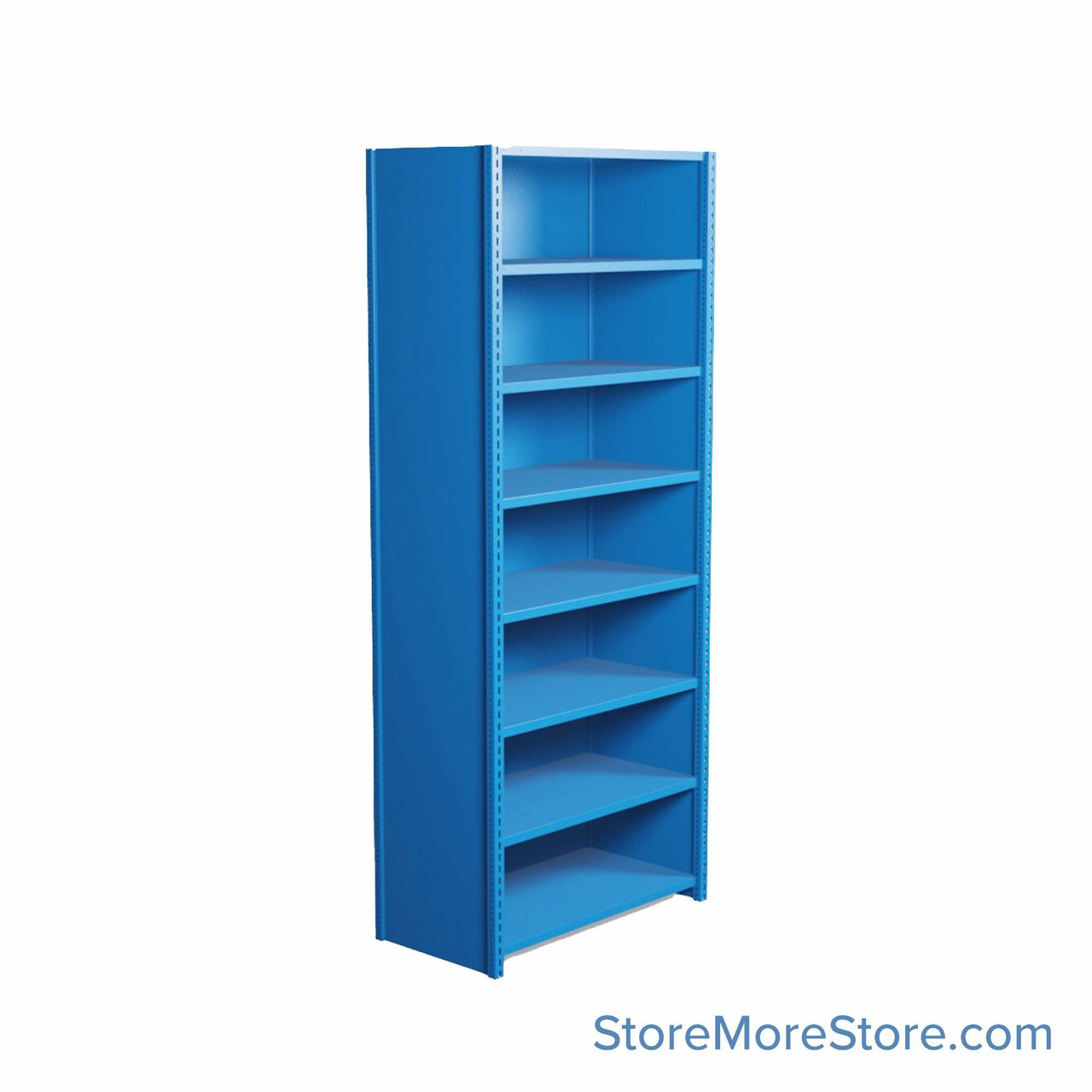 Industrial Shelving, 36" W x 18" D x 87" H, Closed Single Shelving Unit, 8 Shelves