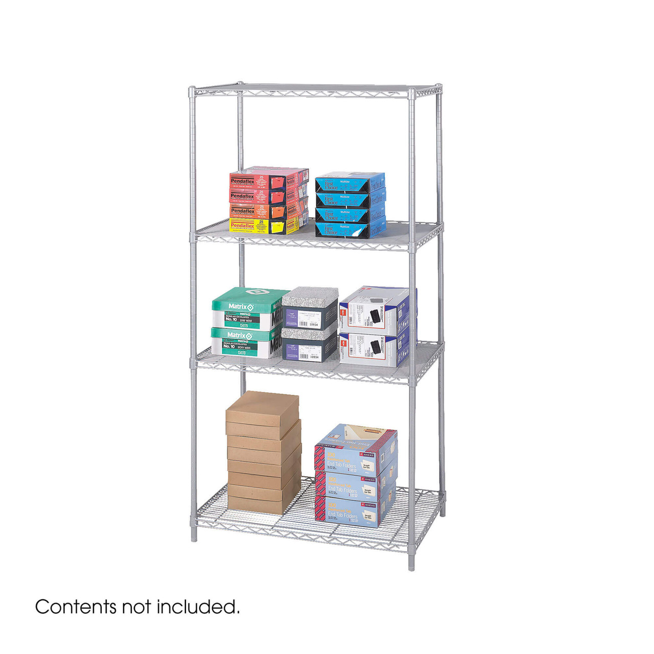 36'' x 24'' Wire Shelving Unit with Adjustable Steel Shelves - 5288GR