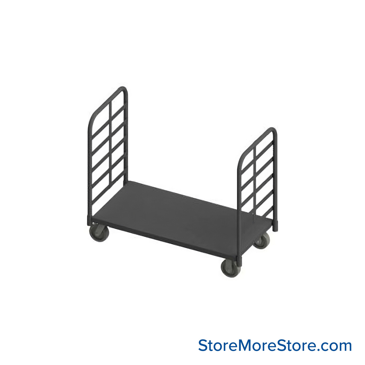 Platform Truck, 48" W x 24" D x 43" H, 2-Sided Truck, Medium-Duty