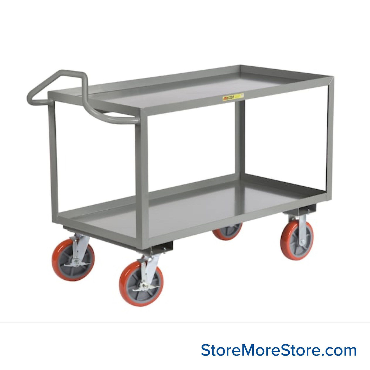 Ergonomic Heavy Duty Cart, 36" W x 24" D, 1.5" Retaining Lip