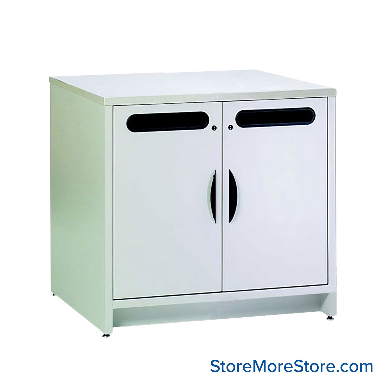 Mail Station Credenza, 48.25" W x 24" D, Includes Door Mailslots