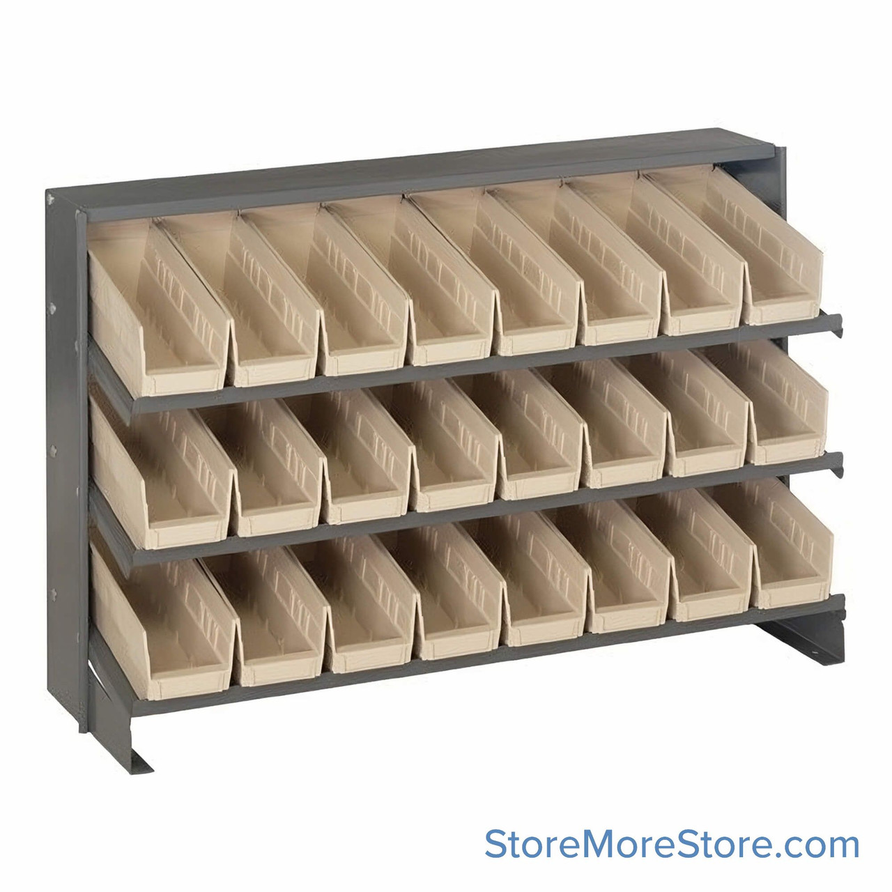 Workbench Parts Organizer, Ivory, 24 Bins